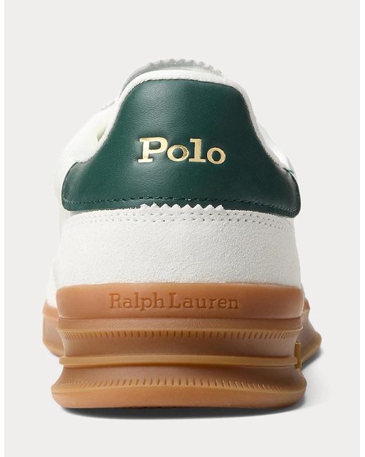 Polo Ralph Lauren White Hrt Aera Pp Trainers 001 Bianco/College for men