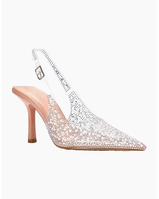 XY London Pink Ladies Pauline Perspex High Heels