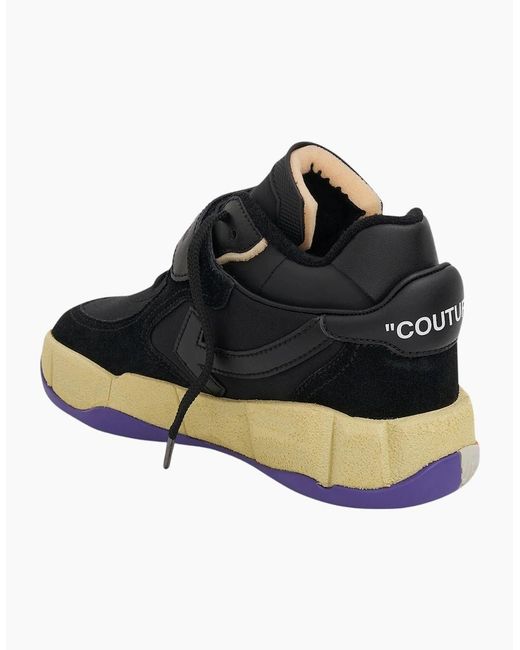 Off-White c/o Virgil Abloh Black Low Top Puzzle Couture Sneakers