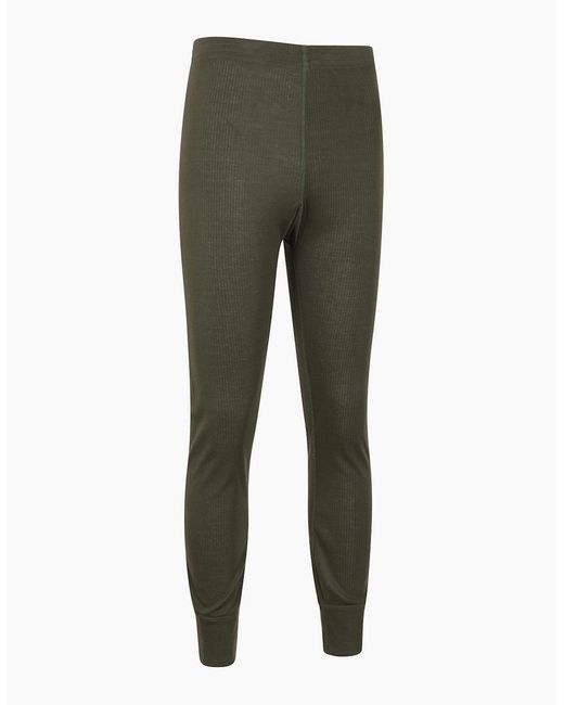 Mountain Warehouse Green Talus Base Layer Bottoms for men