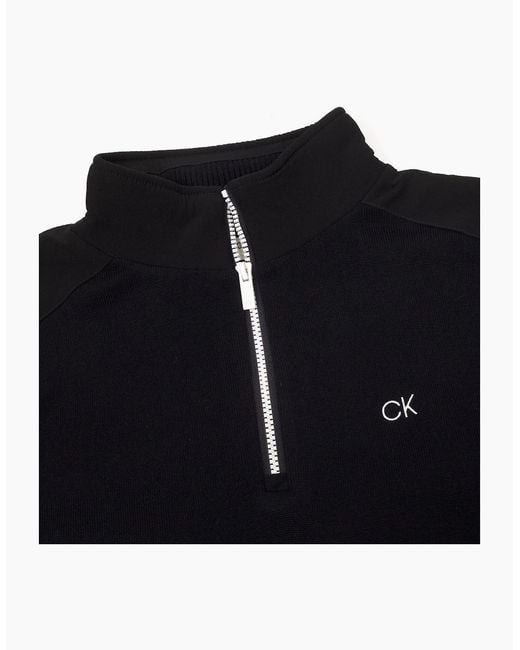 Calvin Klein Blue G Half Z Sweat for men