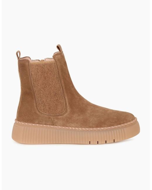 Gabor Brown Relaxed Chelsea Boots