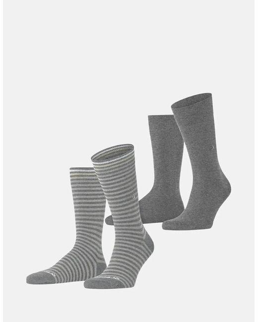 Burlington Multicolor Everyday Stripe 2-Pack Socks Light Melange