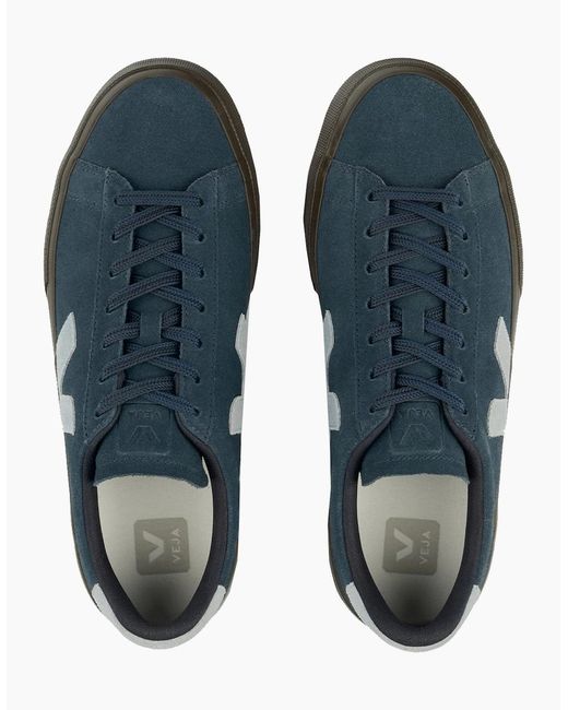 Veja Blue Campo Suede Trainer Nautico/Steel/Eagle for men