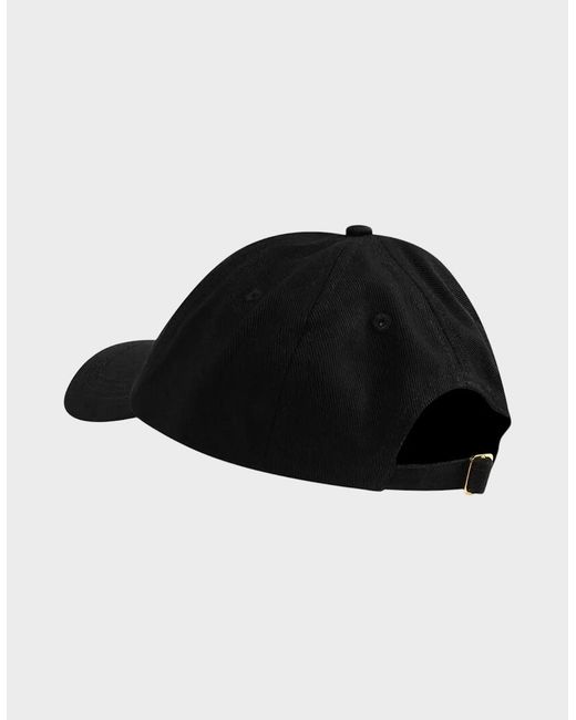 Casablanca Black Logo Round Embroidered Patch Cap for men