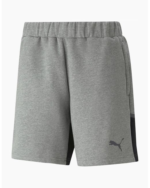 PUMA Gray Teamcup Casuals Shorts Football Shorts for men