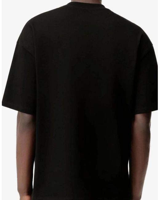 Amiri Black Script Embroidered T-Shirt for men