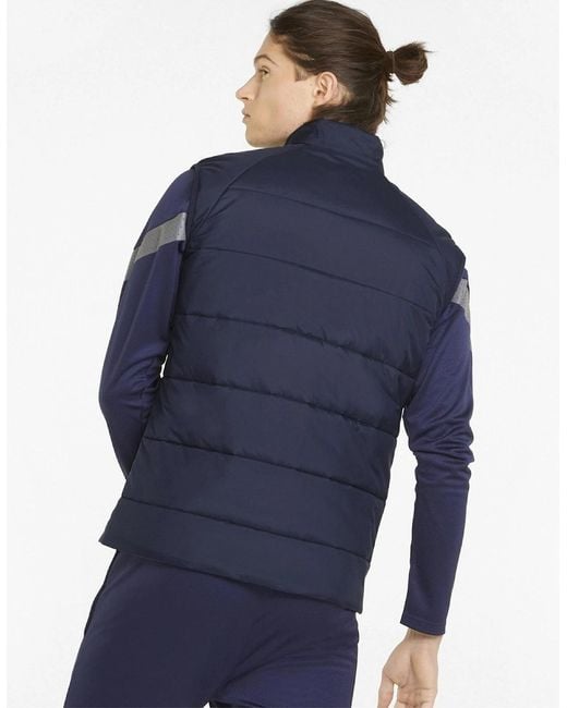 PUMA Blue Teamliga Vest Jacket Gilet for men