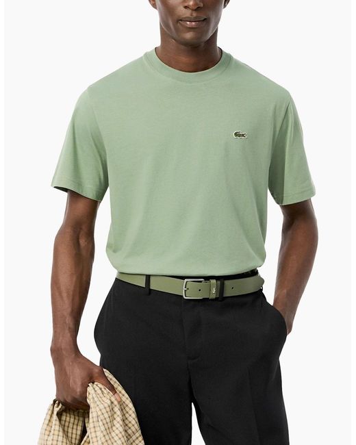 Lacoste Natural Th7318 Classic Fit Cotton T-Shirt for men