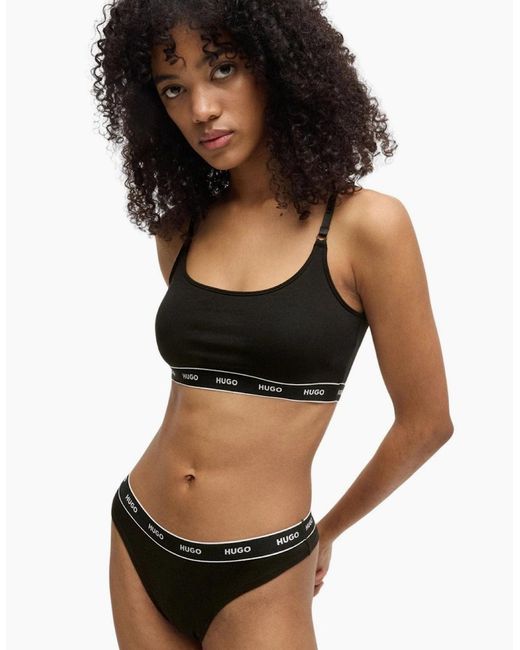 Boss Black 2-Pack Classic Logo Bralettes Hearts Gift Set
