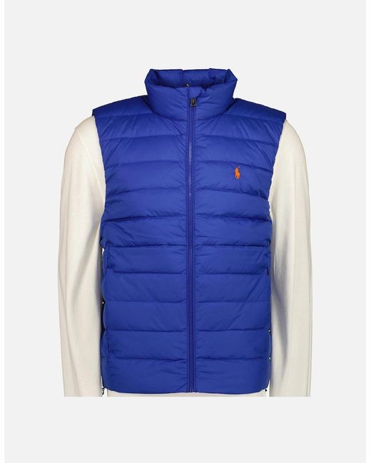 Ralph Lauren Blue Colden Packable Down Gilet for men