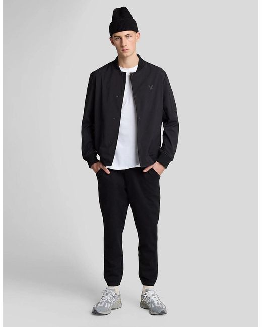 Lyle & Scott Black And Waistband Sweatpants for men