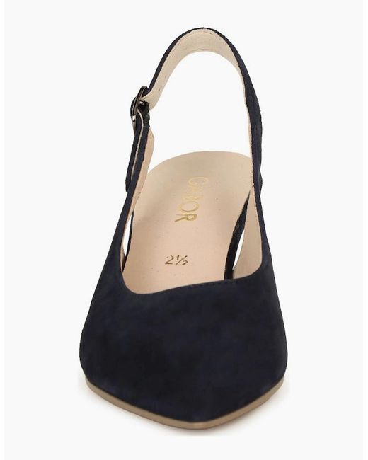 Gabor Blue Lazona Court Shoes