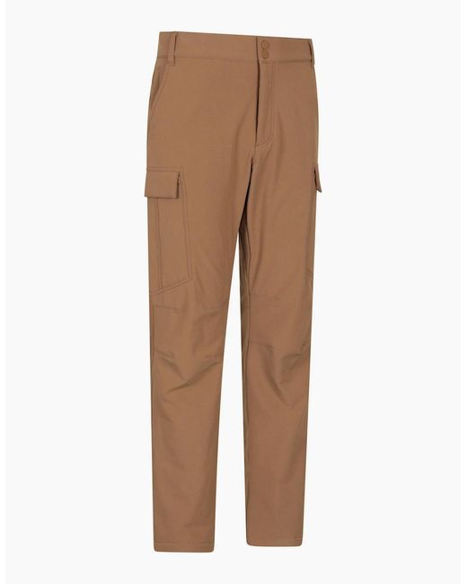Mountain Warehouse Natural Beacon Softshell Fleece Lined Trousers for men