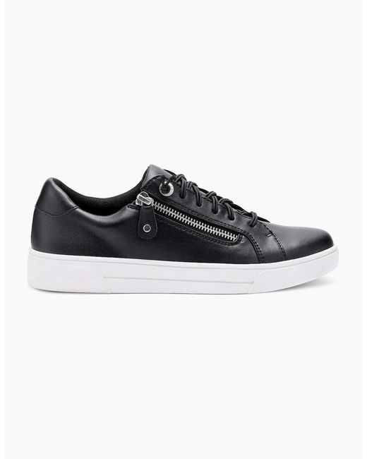 Hotter Black Leonie Trainers