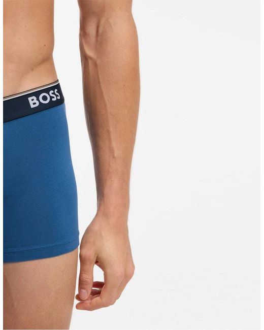 Boss Blue Pack Power Boxer Shorts for men
