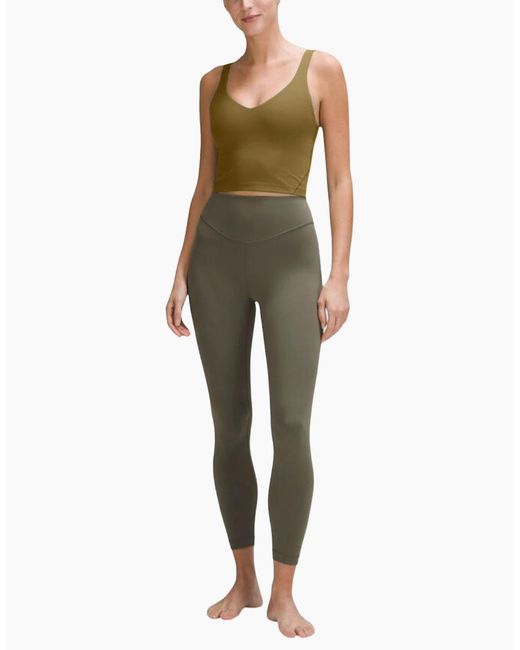 lululemon athletica Green Align Tank Top Sports Bra Lightweight Gym Running Yoga