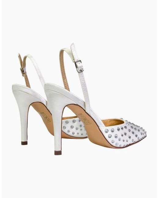 XY London Metallic Ladies Shelly Pointed Bridal High Heels