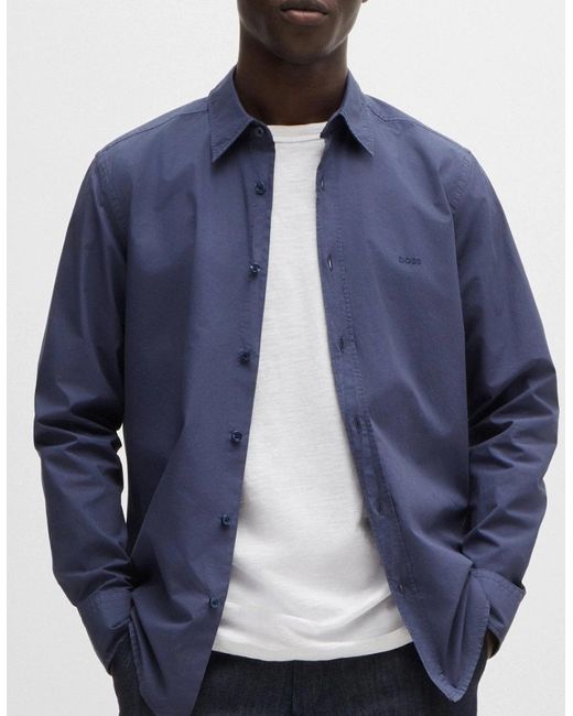Boss Blue Boss Relegant 6 Regular-Fit Shirt for men