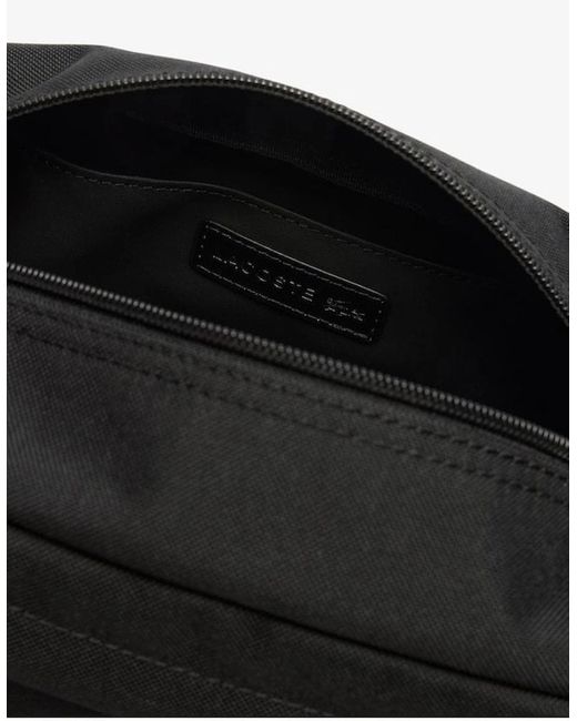 Lacoste Black Neocroc Toiletry Bag for men