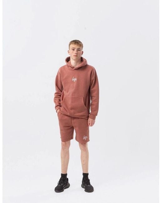 Hype Red Mauve Bermuda Sweat Shorts