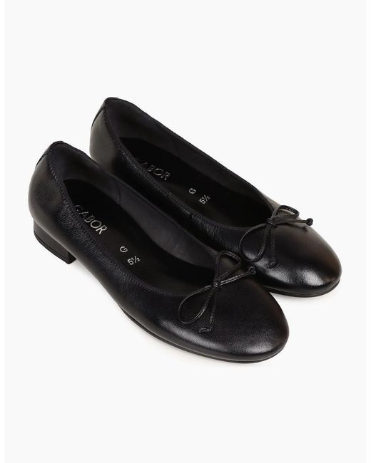 Gabor Black Honour Ballet Pumps