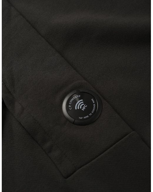 C P Company Gray Diagonal Raised Lens Sweatshirt for men