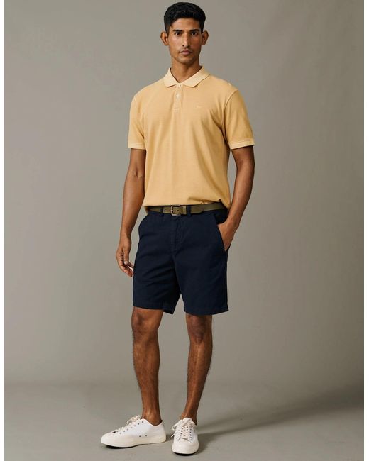 aubi Blue Stamford Chino Short for men
