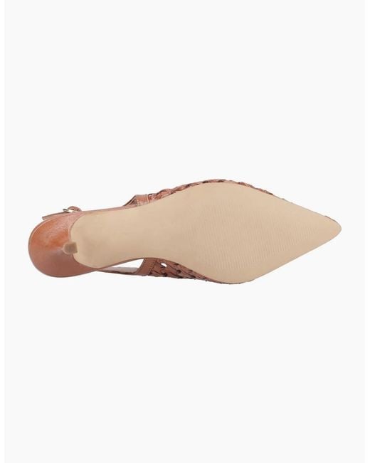 Hush Puppies Brown Dalia Kitten Slingback Court Shoes