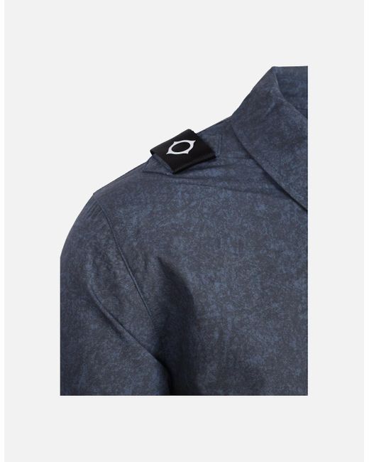 Ma Strum Blue Tie Died Overshirt Ink for men