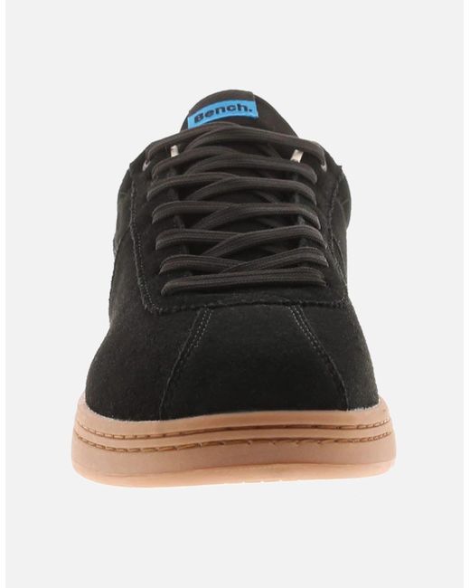 Bench Black Trainers Fletcher Leather Uk Size for men