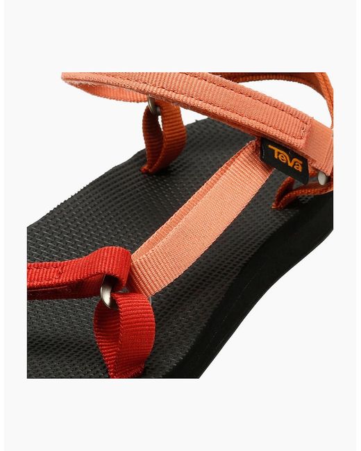 Teva Red Original Universal Slim Multi Sandals