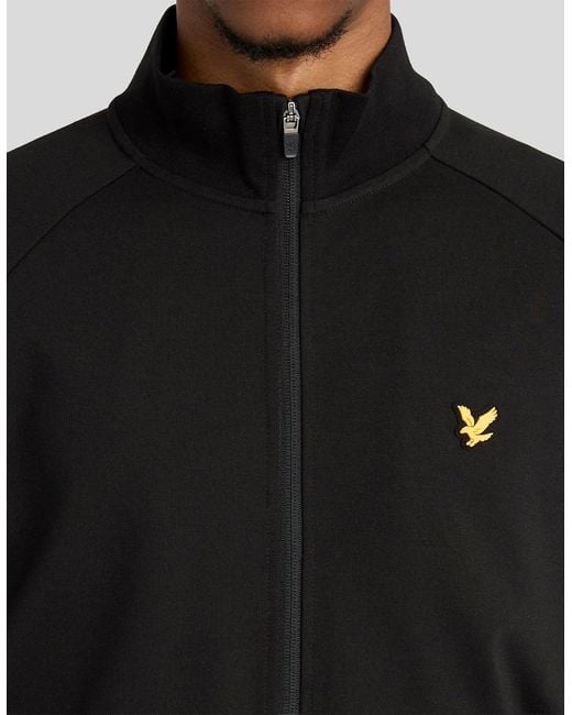 Lyle & Scott Black Sports Lightweight Track Jacket for men