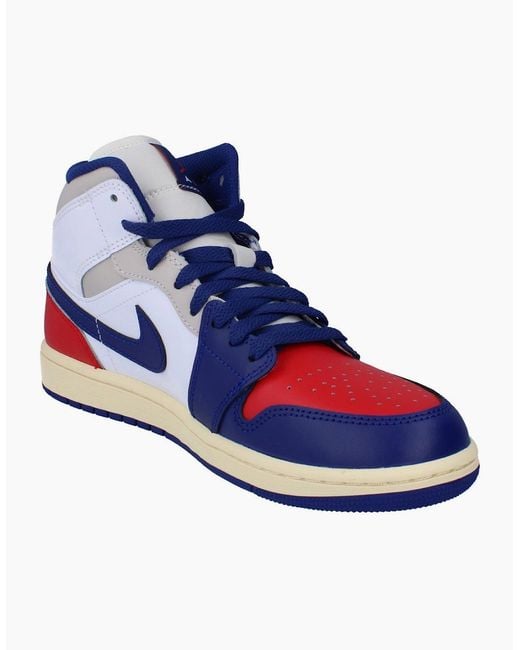Nike Blue Air Jordan 1 Mid Trainers Dq8426 102 for men