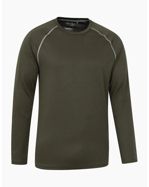 Mountain Warehouse Green Endurance Long-Sleeved T-Shirt for men