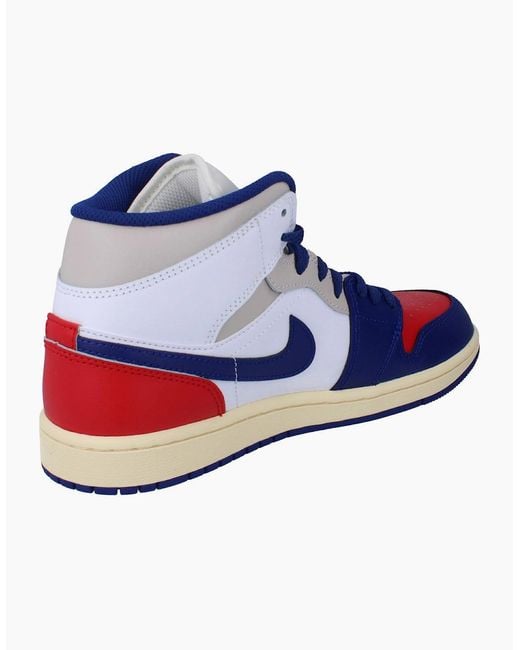 Nike Blue Air Jordan 1 Mid Trainers Dq8426 102 for men