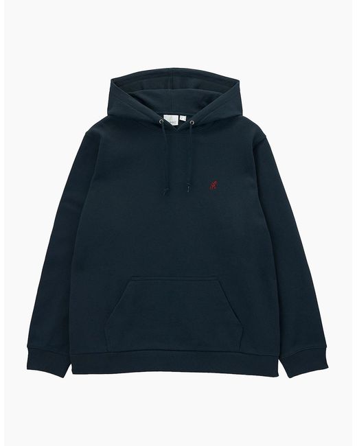 Gramicci Blue One Point Hooded Sweatshirt for men