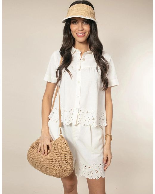 Nooki Design Natural Yasmina Clutch Bag