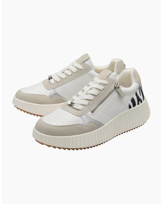 Lotus White Paige Trainers