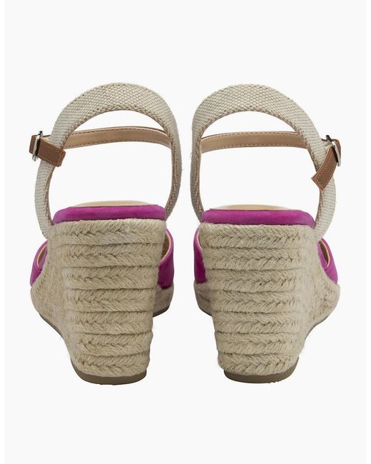 Lotus Pink Mariah Espadrille Wedges
