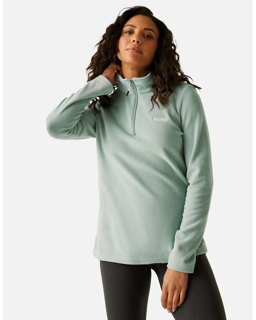 Regatta Brown Great Outdoors /Ladies Sweetheart 1/4 Zip Fleece Top