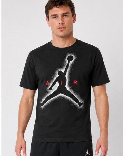 Nike Black Air Jordan Jumpman Logo T-Shirt for men
