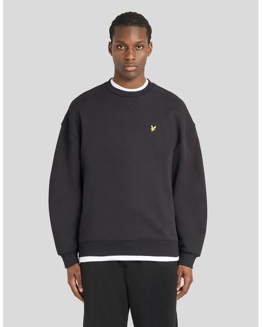 Lyle & Scott Gray Heavyweight Crew Neck Sweatshirt for men