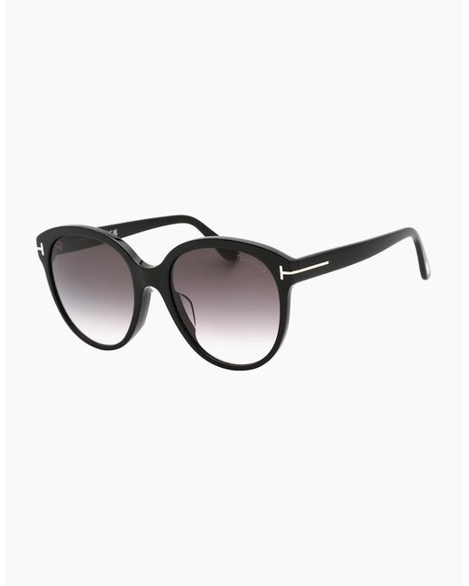 Tom Ford Brown Gradient Smoke Lensed Shiny Plastic Sunglasses