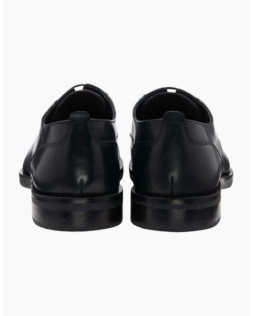 Frank Wright Black Keetley Derby Shoes for men