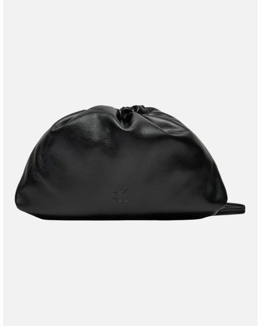 Calvin Klein Black Lace Fastening Bag With Inside Pocket