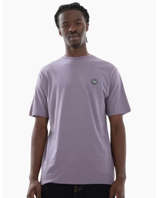 PEACEFUL HOOLIGAN Purple Club Mauve T-Shirt for men
