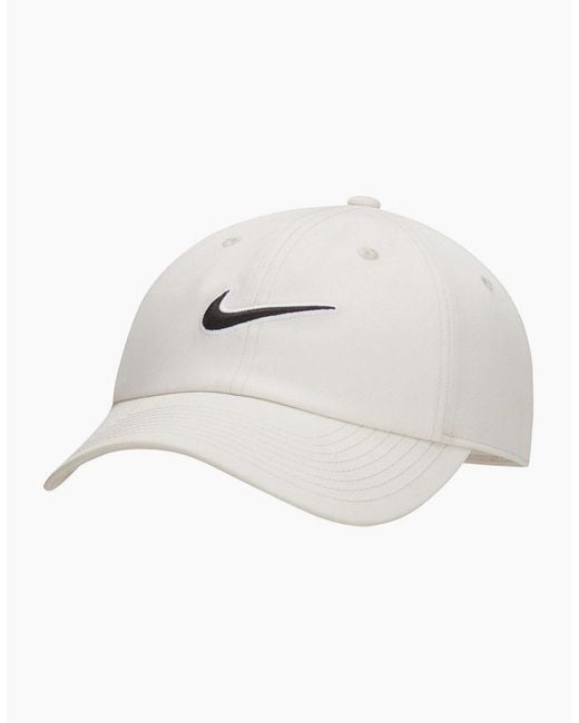 Nike White Unstructured Swoosh Cap Adults for men