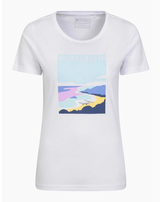 Mountain Warehouse Blue Ladies Bournemouth Scenery T-Shirt