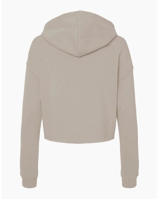 Miso White Cropped Hoodie